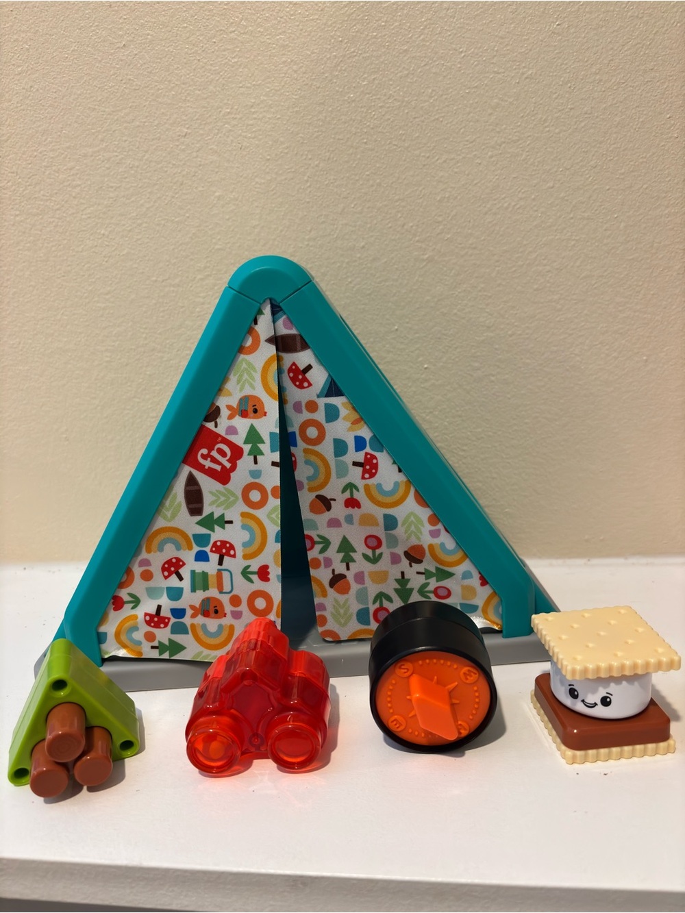 S’MoresShapes Camping Playset Tent and Accessories - Teal